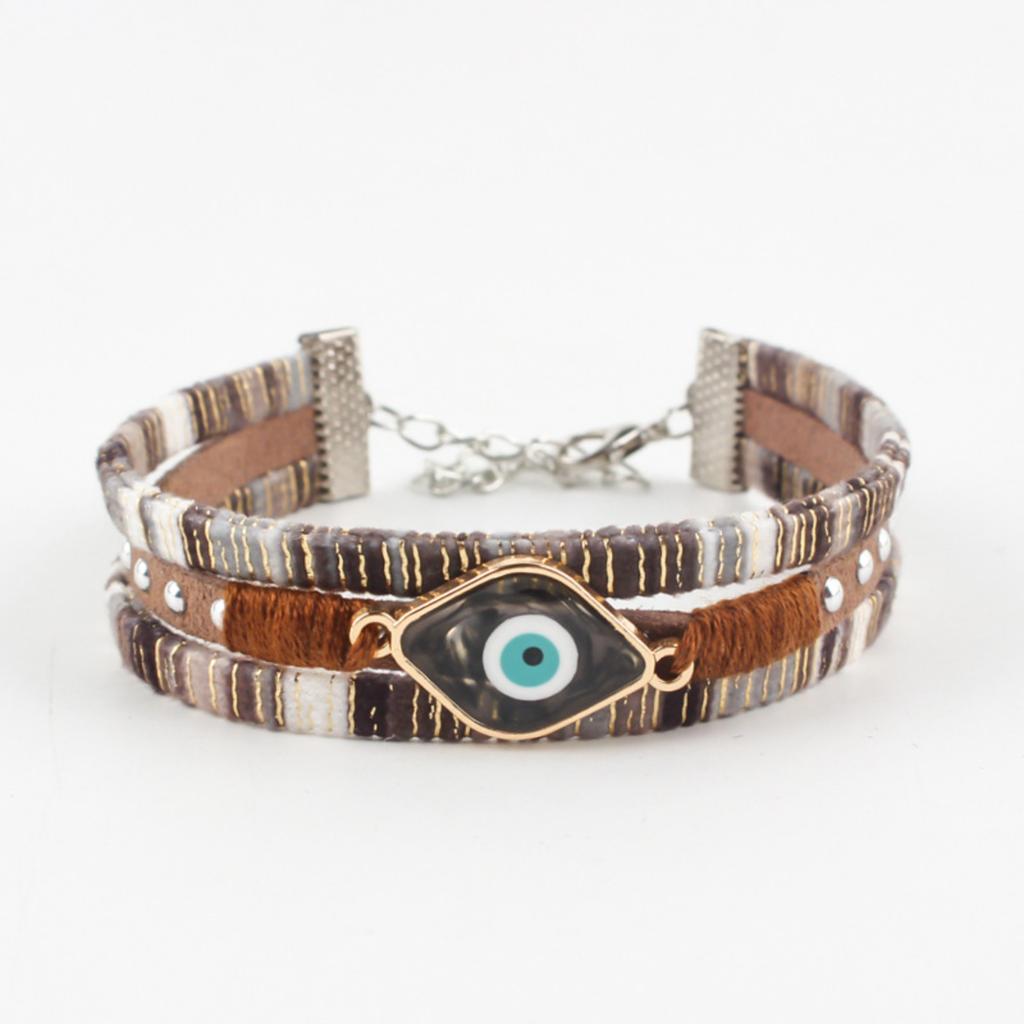 Bohemian Retro Hand-woven Bracelet, Devil Eye Bracelet