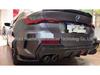 BMW 4 Series G22 Coupe Carbon Fiber Rear Spoiler with Lights & Corner Inserts - Three-Piece Design