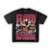 T-shirt da Boxe Floyd Mayweather Imbattuto Oversize Grafica Cotone Icona del Pugilato Uomo Donna Vintage Fight Streetwear Top per Fan