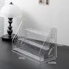PET Transparent Tiered Rack for Badge Pin and Millet Storage Display