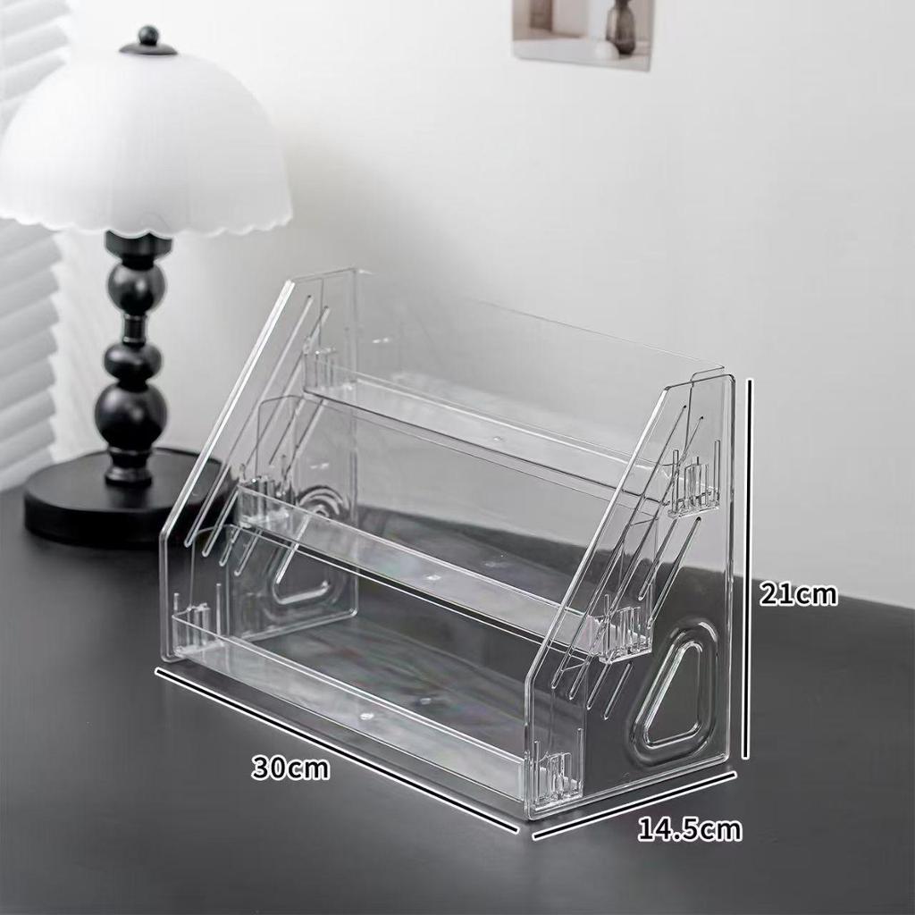 PET Transparent Tiered Rack for Badge Pin and Millet Storage Display