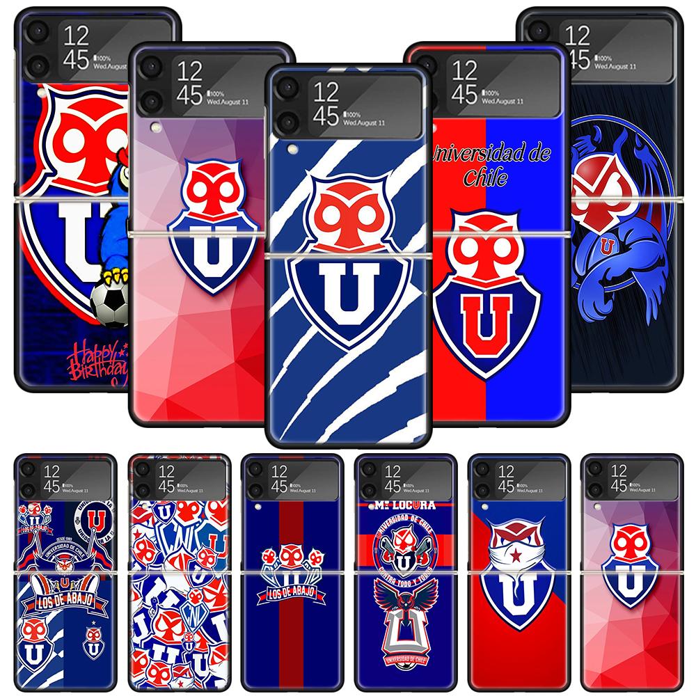De Chile U-University Logo Phone Case For Samsung Galaxy Z Flip 7 6 5 4 3 5G Shockproof Cover Z Flip7 Flip6 ZFlip5 Flip3 Flip4 L