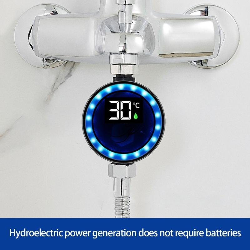 Multiple Purpose LED Faucet Thermometers Accurate Water Temperature Readout Easy To Use for Kitchen & Bathroom Providing