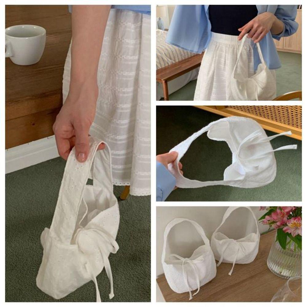 

Casual Bowknot Bag Cotton Messenger Bag New Trendy Handbag Travel