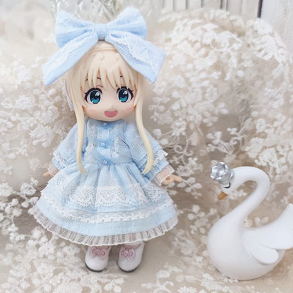 Rakulifey Obitsu 11 Obitsu 11 Outfit OB11 Size 5 Colors Clothes, One-Piece Set, Dress, 2-Piece Set, (Blue)