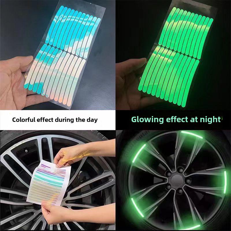 Reflective Luminous Car and Bicycle Tire Stickers