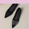 Elegant French Soft Leather Pointed Toe Flats For Womens Office And Casual Wear