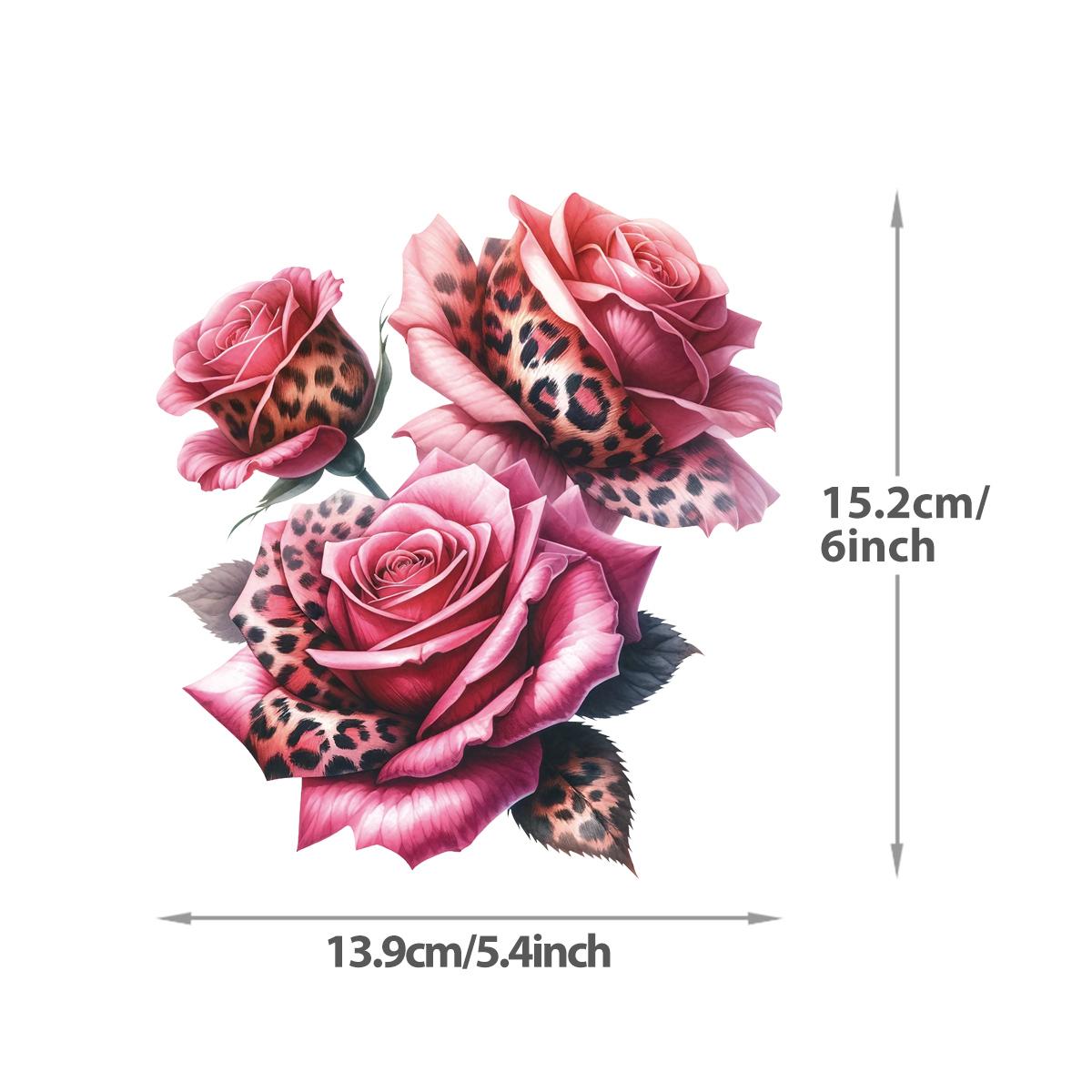 

15 см Цветочная серия Термонаклейка На Одежду Индивидуальный Логотип Сделай Сам Наклейки На Одежду Футболки Толстовки Термоперенос Наклейка