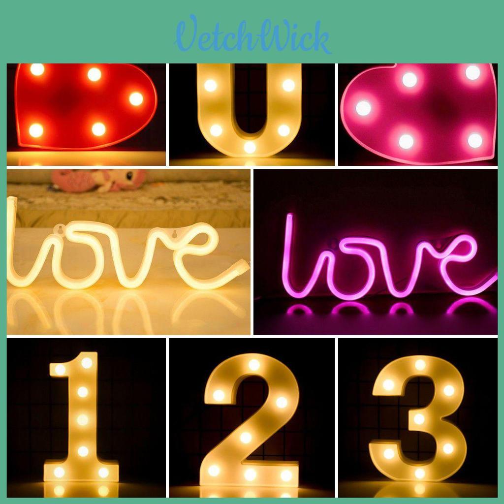 Light Birthday Happy Led Digital Color Lights Emitting Romantic Scene Decorative