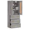 Buffet Cinza Sonoma 69,5 x 34 x 180 cm Aglomerado