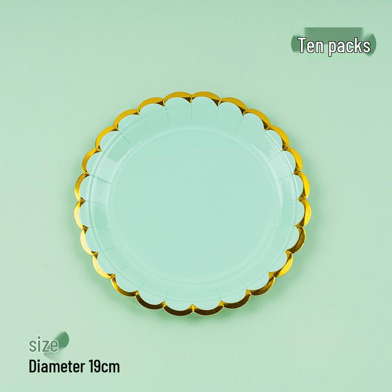 Disposable Party Supplies Set: Paper Plates and Cups for Birthdays and Weddings