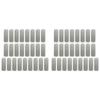 ABUL-50er Pack Edelstahl Gravur Rohlinge Tags Rechteckig Stanzrohlinge Mit 4 Löchern 1 Zoll x 3 Zoll