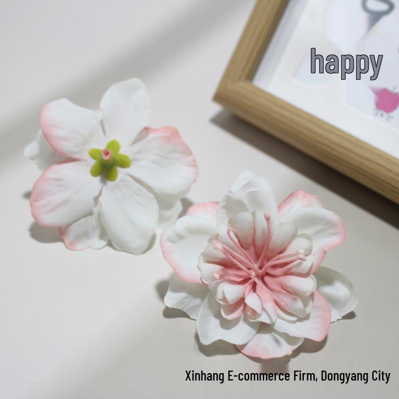 Silk Jasmine Flower Heads for Headdress, Cake & Photography Decorations, DIY Hairpin Craft