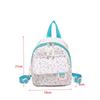 New Mini Backpack Floral Printed Corduroy Storage Bag Sweet Korean Version Rucksack Gift