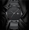 Simple Men Watch Stainless Steel Belt Watches For Man Ultra-Thin Quartz Wristwatch Calendar Date S Clock Relgio Masculino