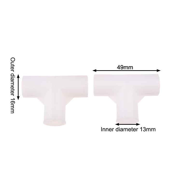 2Pcs Id13Mm Four Five Way Joint Pipe Adapter,Shelf Wardrobe Hook Fittings Plant Support Connector,Garden Watering Irrigation