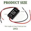 2PCS 6V-30V GS-100A LED Brake Light Flasher With Pre-Wired,Universal Pulsing Strobe Flashing Module Controller For Most Motorcycles Cars Trucks SUVs