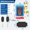 12V/24V 240A Wireless Dual Remote Battery Disconnect Relay Master Kill Cut-Off Switch for Auto Car Truck Boat Trailers RVs ATVs