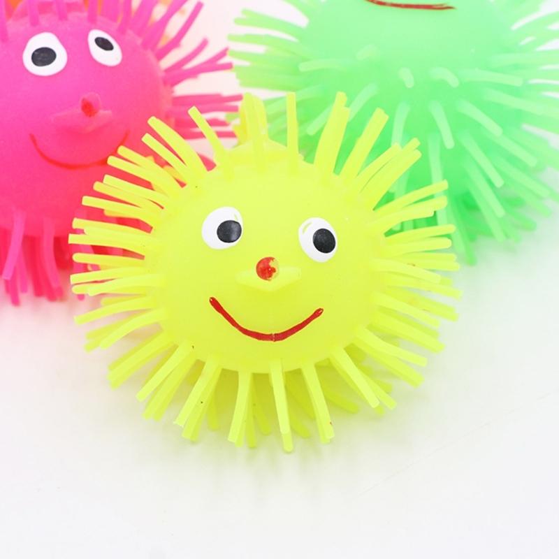 24pcs LED Glowing Balls Valentines Day Card for Kids Classroom Sensory Stress Reduce Bouncy Balls for Boys and Girls