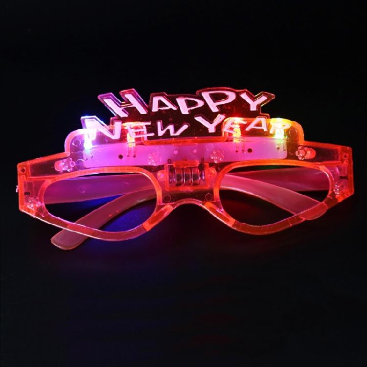 2025 Light up Glasses 2025 New Year Party Eyeglasses Decoration Photography Props for New Years Party Christmas Wedding