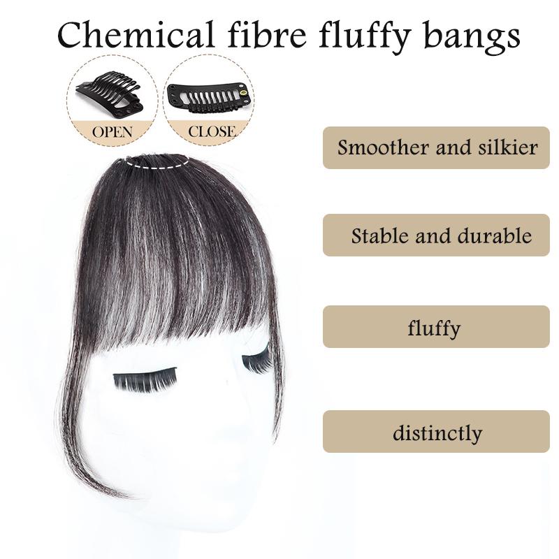 Bangs Wig Synthetic Bangs Lady Invisible Bangs  Age Reduction Forehead Wig Piece Wigs For Women A Variety of Colors Are Available