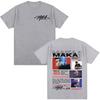 Rapper Maka Aura 2026 Tour Merch T Shirts Men Women Fashion Vintage Street T-shirt Casual Cotton Short Sleeve T Shirt Streetwear