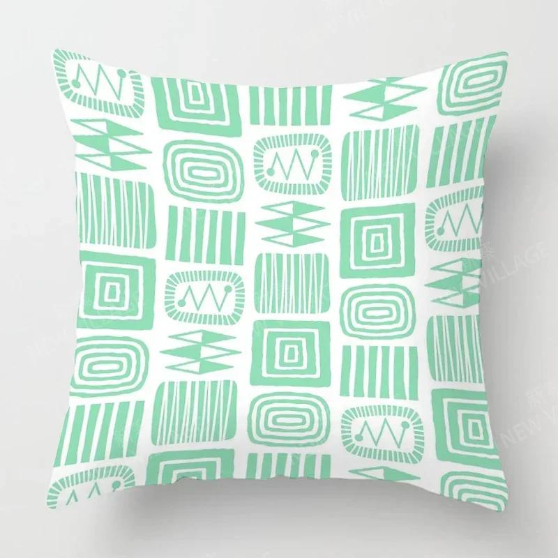 Nordic Fall Home Decor Autumn Throw Pillow Case Sofa Cushion Cover Modern Geometry