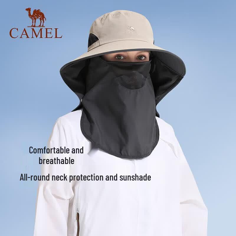 CAMEL Outdoor Full-Brim UV Protection Bucket Hat