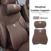 Valve Stems Caps For Volkswagen VW Car Back Pillow Napa Leather Memory Cotton Headrest Lumbar Support Scirocco Passat Polo B5 B6 QQ2