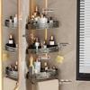 No-Drill Bathroom Corner Shelf Storage Rack