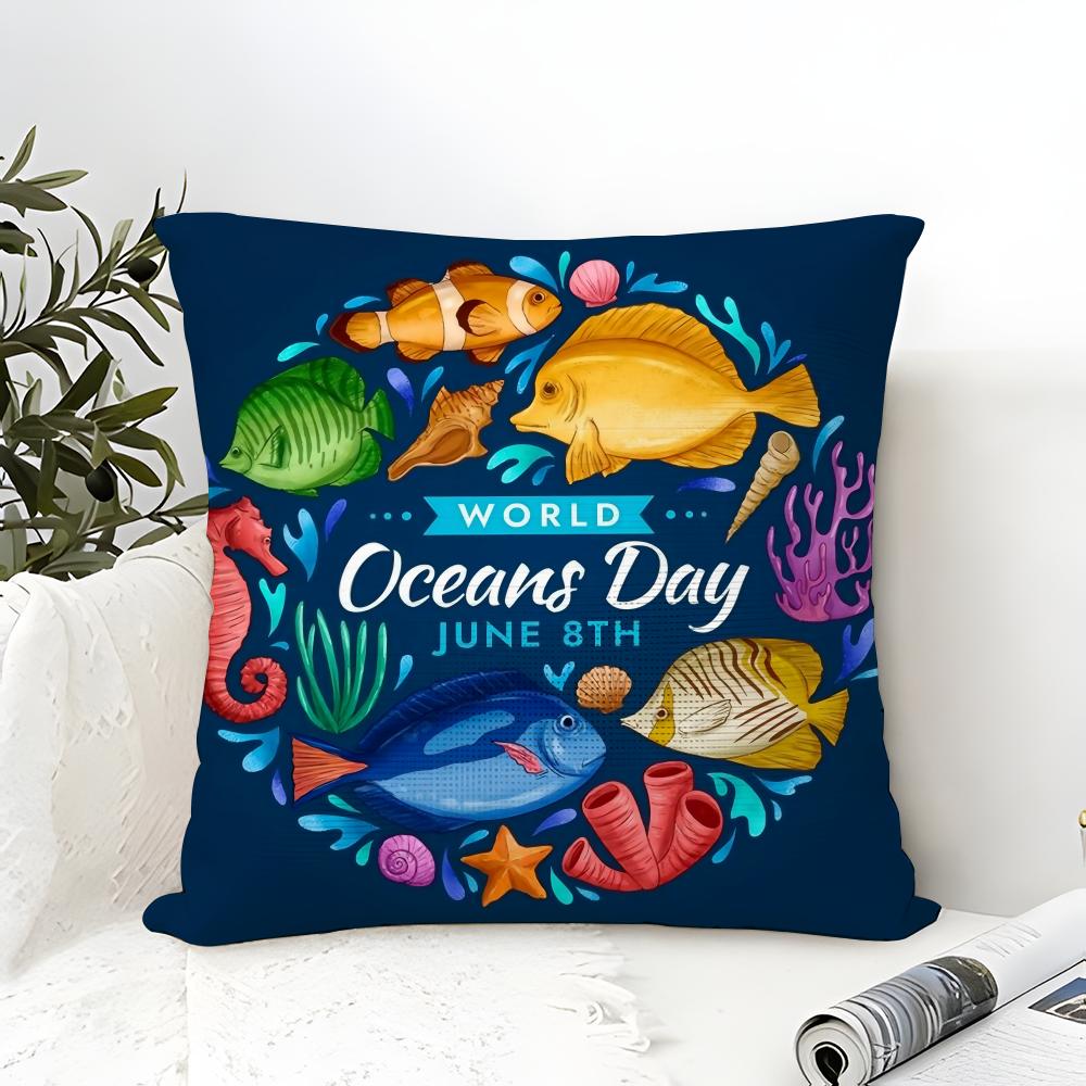 Classic Japanese Geisha Marine Day Pillow Case Linen Pillow Case Sofa Home Decor Cushion Cover Cushion Cove