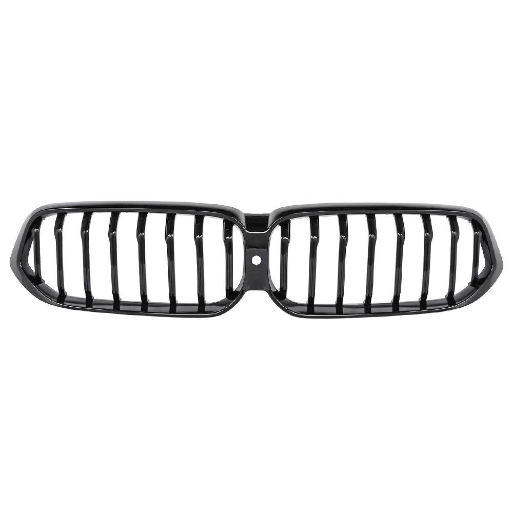Gloss Black Front Grille for BMW 6 Series G32 2021-IN, Single Line Design