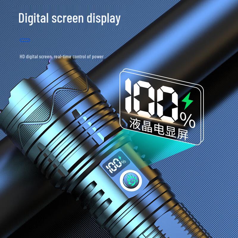 Nu Feng High Power Laser Flashlight with LCD Display and Type-C Charging