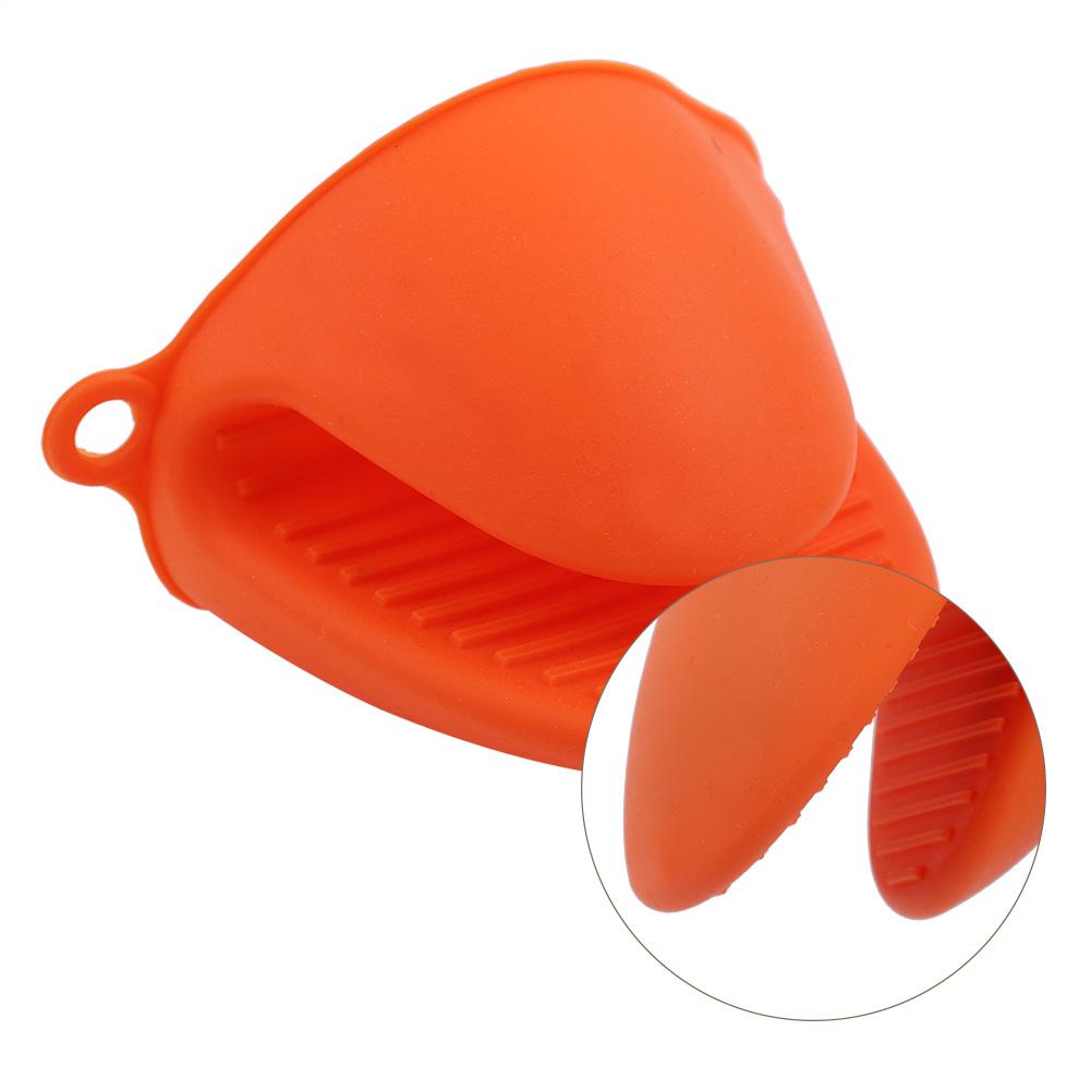 1PCS Heat Resistant Anti Slip Cooking Glove Microwave Oven Kitchen Baking Tool Orange