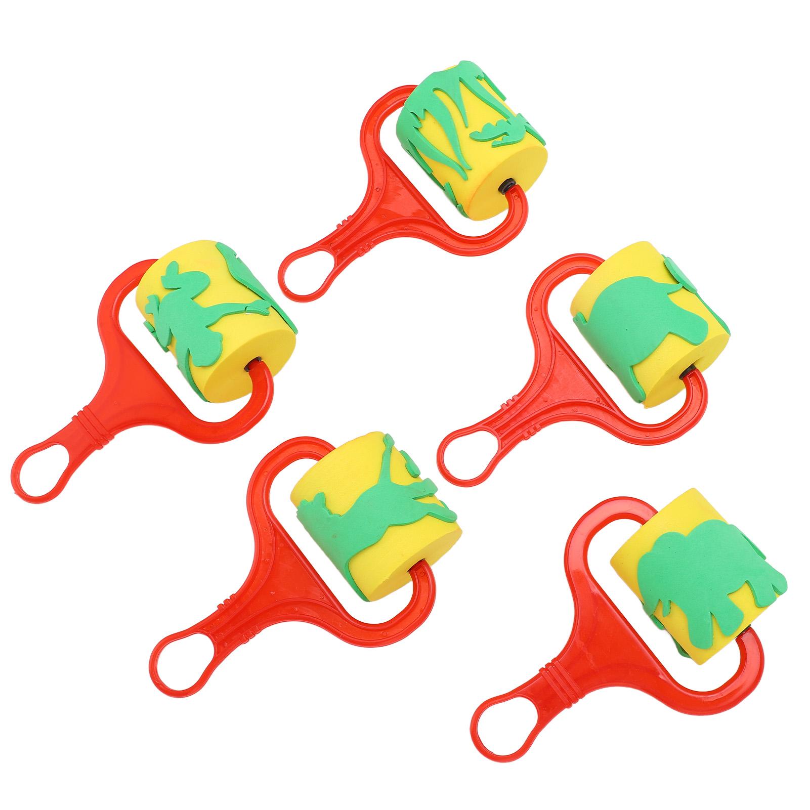 

5 шт. Губчатый ролик-штамп Детский ЕВА Губка Граффити Краска Ролик-штамп Кисть DIY Ручная работа Искусство