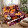 Brisbane Broncos Flannel Fleece Blanket Cozy Warm Throw Blanket For Couch Bed Travel All Season Use