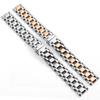 Stainless steel watch strap suitable for Longines Heart Moon steel strap L8.110/111/115 stainless steel watch accessories