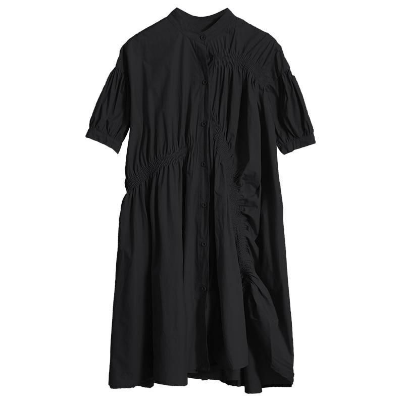 

XITAO повседневное свободное однотонное модное платье с короткими рукавами WBB3758