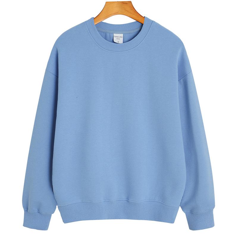 

Уличная одежда унисекс, толстовки, осенне-весенний пуловер с круглым вырезом, двусторонняя хлопковая верхняя одежда с длинными рукавами 3XL