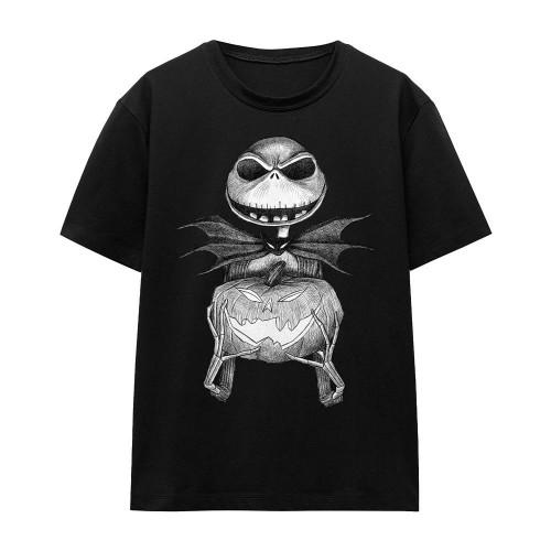 The Nightmare Before Christmas Unisex Adult Jack Pumpkin Sketch T-Shirt