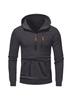 2025 Men's Casual Hooded Pullover Zipper Long Sleeve Sports Sweatshirt for Spring and Autumn