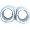 For Mitsubishi Outlander 2013 2014 2015 Car ABS Silver Black Front Bumper Fog Light Lamp Cover Frame Bezel Shell Hood