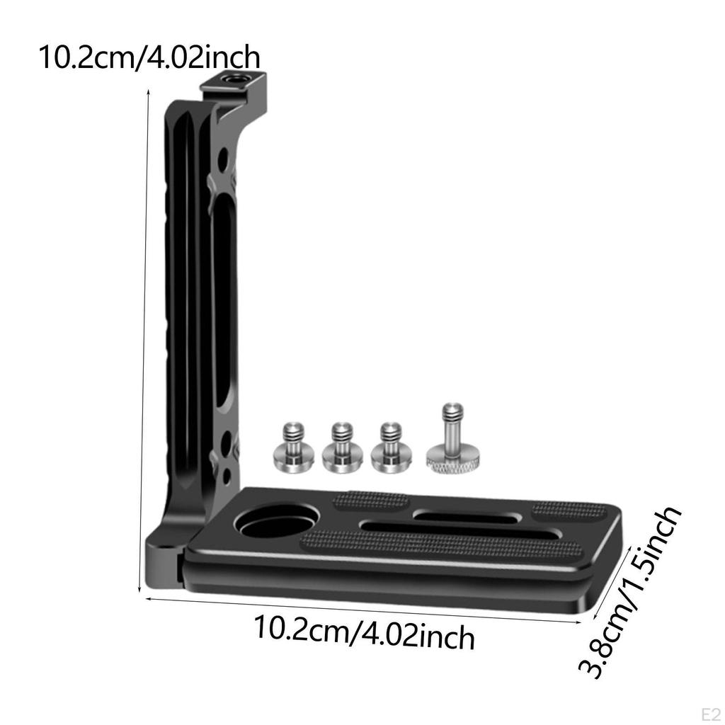 Camera L Bracket Accessories Easy to Install Cold Shoe Mount Professional Practical Stable Adapter