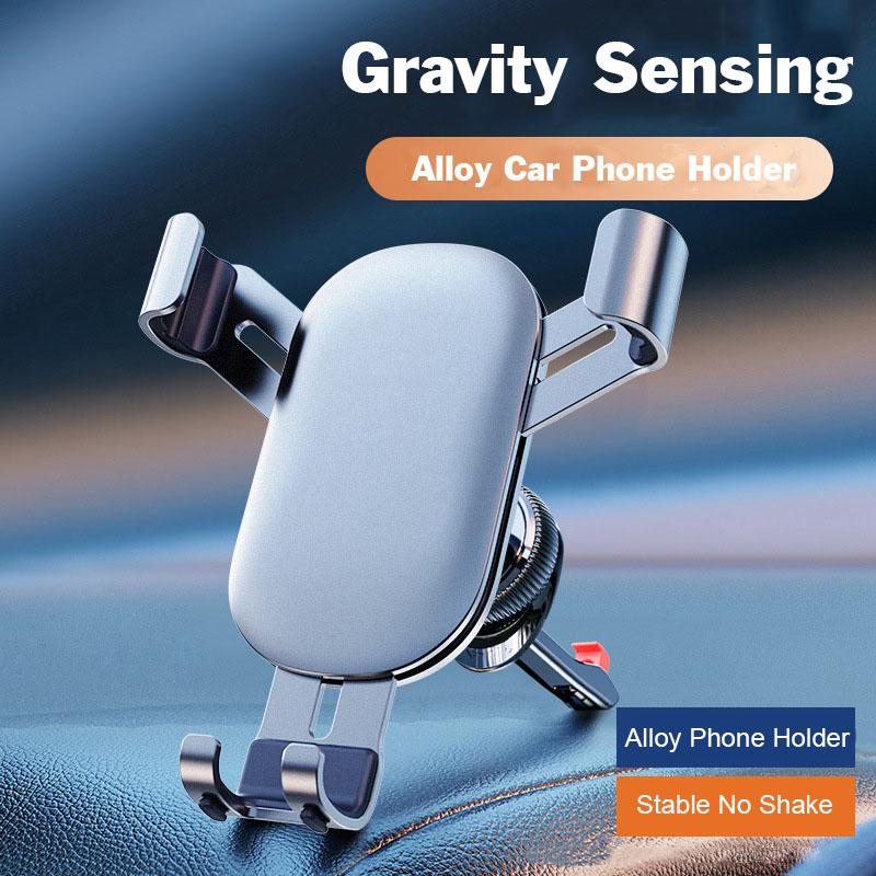Car Phone Holder Gravity Sensing Bracket Stable Not Shaking Compatible Most Phones Aluminum Alloy High Quality