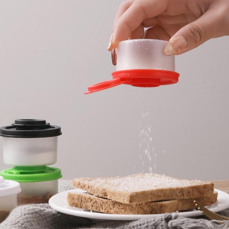 Pack Of 4 Small Plastic PP Seasoning Bottles With Tight Seal For Kitchen Camping And Travel