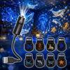 161 Degree Rotating Dreamy Starry Sky Projector USB Powered Flexible Neck USB Plug Projection Lamp Interchangeable Slides