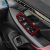 Real Carbon Fiber  Car Window Switch Panel Sticker LHD RHD Trim For BMW 5 Series i5 G60 G61 G68 2024 2025
