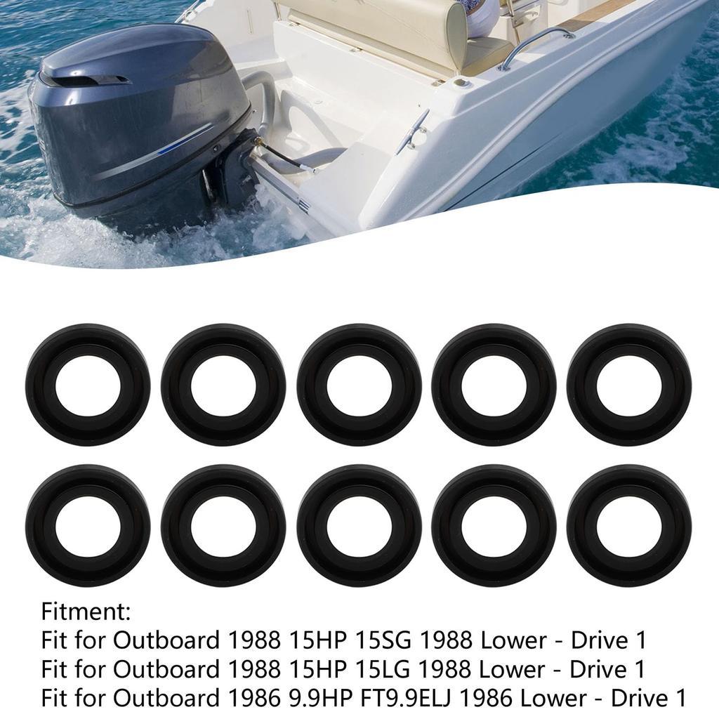 Outboard motor propeller shaft oil seal set 8 9.9 15