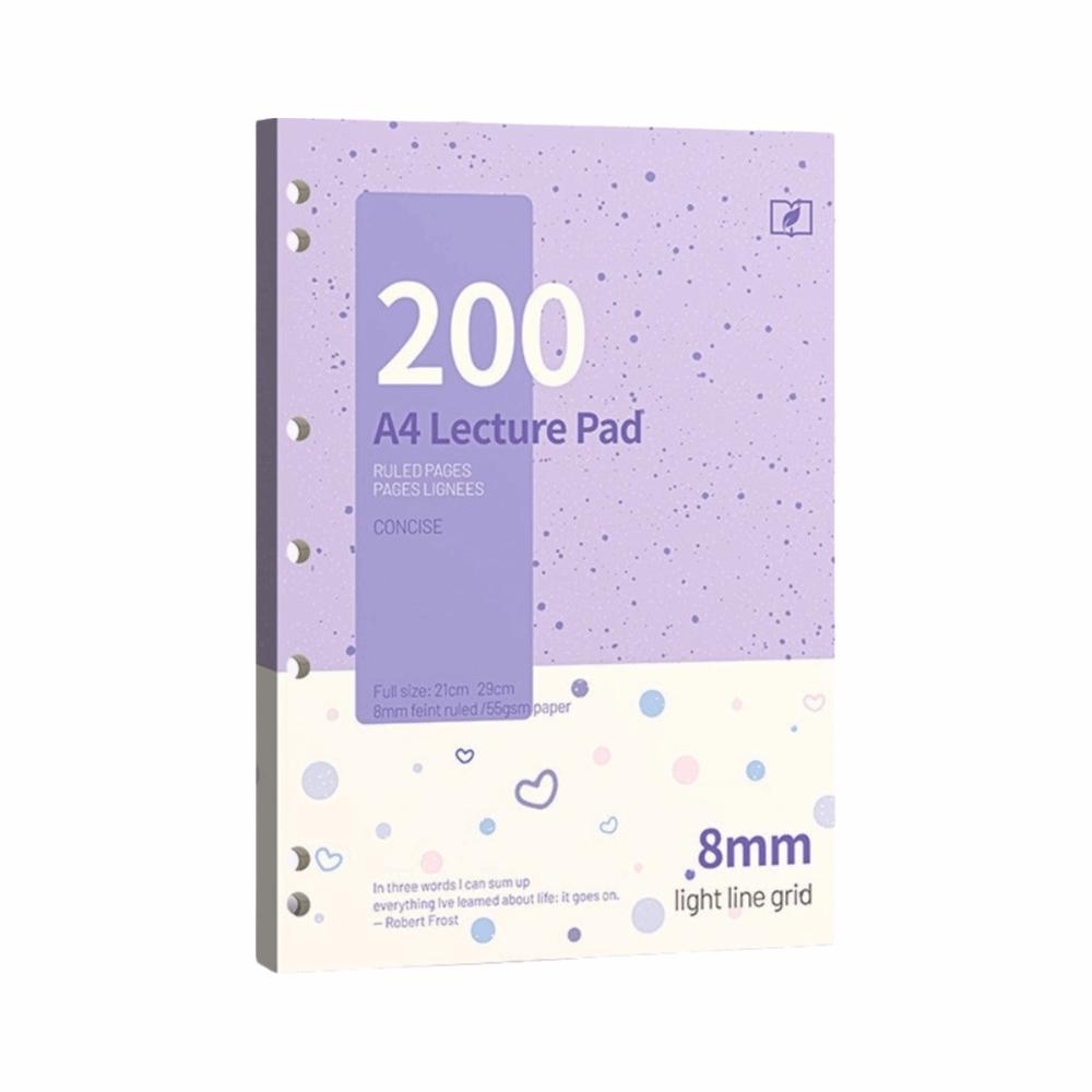 A4 Loose Leaf Notebook 200 Pages Ruled Journal Thickened Writing Notebook Office Use