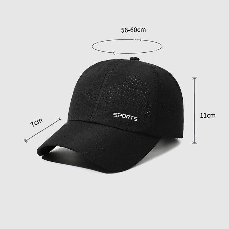 Summer Quick-Dry Breathable Baseball Cap Men's Sunscreen Cap Outdoor Sports Sun Hat